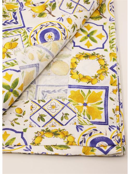 Tovaglia in cotone con stampa stile Capri Capri Me | TOLIMO4LIMONI